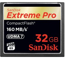 SanDisk CompactFlash Extreme Pro 32GB 160MB/s Poukaz 200 Kč na nákup na Mall.cz + O2 TV HBO a Sport Pack na dva měsíce