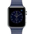 Apple Watch 2 42mm Stainless Steel Case with Midnight Blue Leather Loop - M_614187690