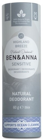 Deodorant Ben &amp; Anna Sensitive, tuhý, horský vánek, 60 g_1625732801