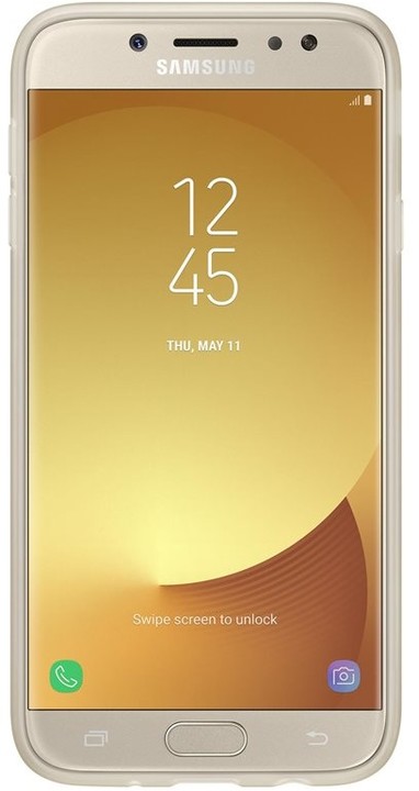 Samsung Galaxy J7 silikonový zadní kryt, Jelly Cover, zlatý_2111280655