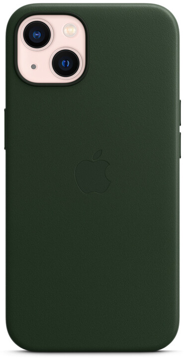 Apple kožený kryt s MagSafe pro iPhone 13, sekvojově zelená_1044613968