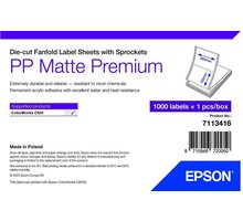 Epson ColorWorks kládaný papír pro pokladní tiskárny, PP Matte Label Premium, 203x152mm, 1000ks_1748437001
