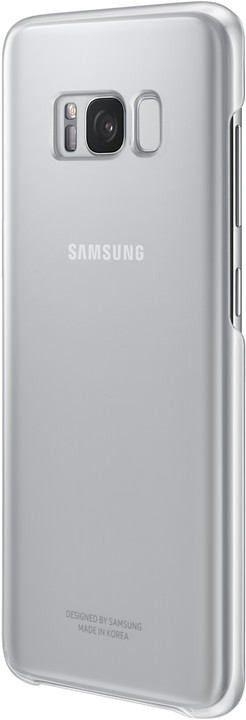 Samsung S8 poloprůhledný zadní kryt, stříbrná_1624921554