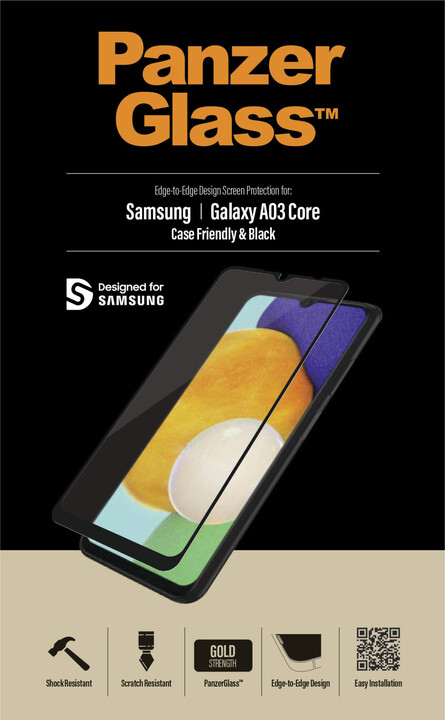 PanzerGlass ochranné sklo Edge-to-Edge pro Samsung Galaxy A03 core/A13 5G, černá_117095451