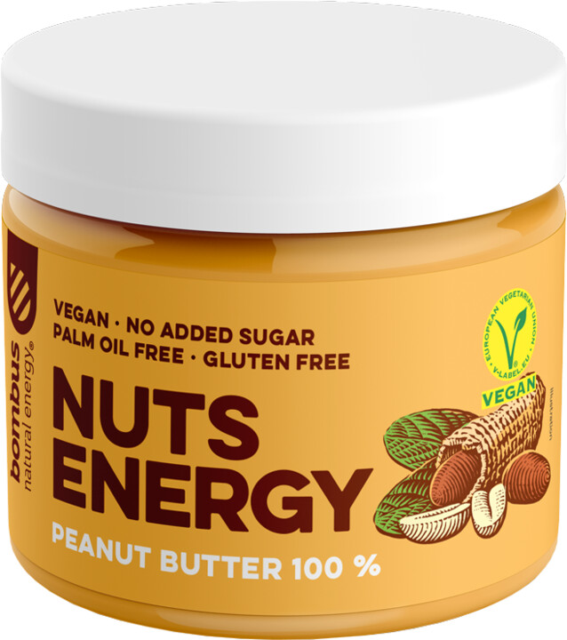 NUTS ENERGY 100%, oříškové máslo, arašídové, 300g_418280385