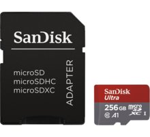 SanDisk Micro SDXC Ultra Android 256GB 100MB/s A1 UHS-I + SD adaptér_853316055