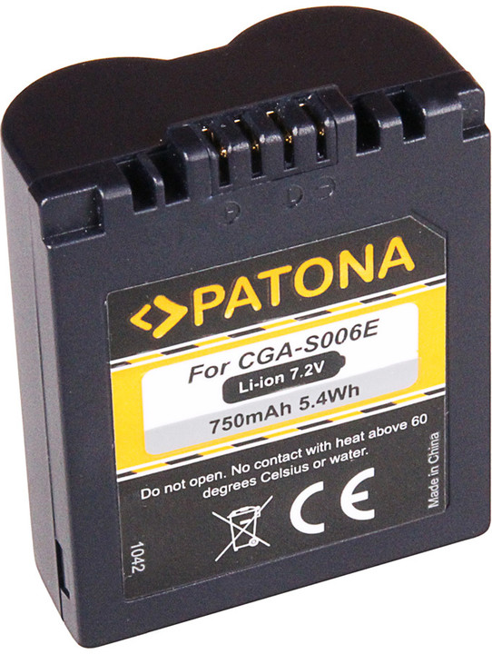 Patona baterie pro Panasonic CGA-S006E 750mAh_1084267167