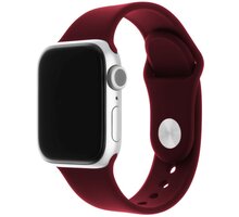 FIXED silikonový řemínek pro Apple Watch 38/40/41mm, 2 velikosti, vínově červená_617985943