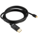 Akasa kabel Mini DisplayPort - DisplayPort, M/M, 8K@60Hz, 2m, černá_1833830994