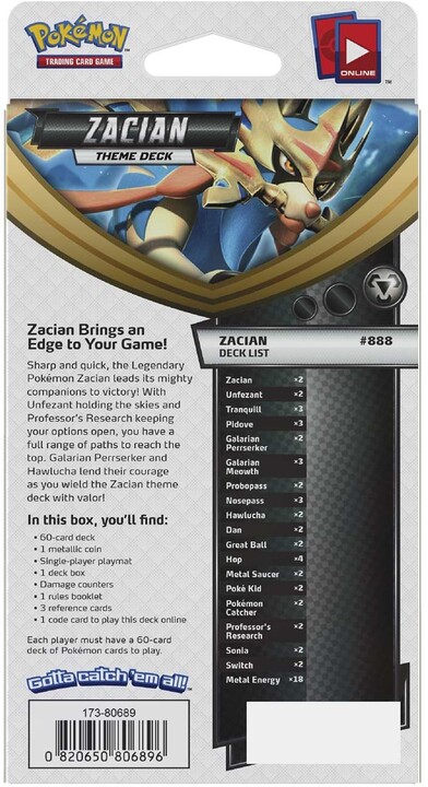 Pokémon TCG: Sword and Shield - Rebel Clash Zacian Theme Deck_737054147