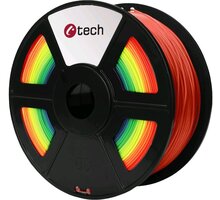 C-TECH tisková struna (filament), PLA, 1,75mm, 1kg, duha_1866372975