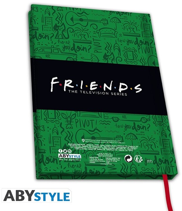 Zápisník Friends - Central Perk, linkovaný, A5_924413789