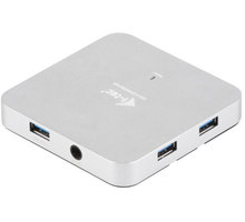 i-tec USB 3.0 Hub 4-Port, metal, s napaječem_1096574874