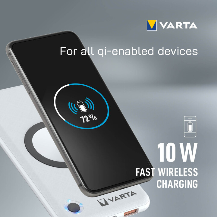 VARTA bezdrátová powerbanka Portable Wireless, 10000mAh_283115917