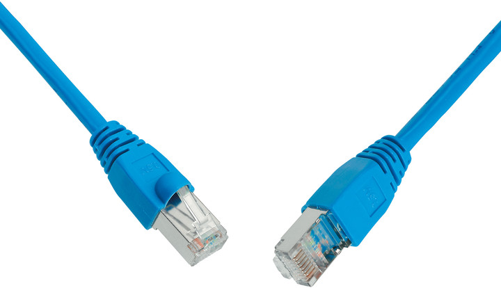Solarix Patch kabel CAT5E SFTP PVC 0,5m modrý snag-proof_517758471