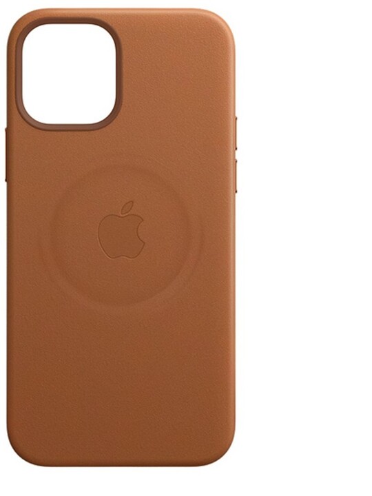 Apple kožený kryt s MagSafe pro iPhone 12 Pro Max, hnědá_245452375