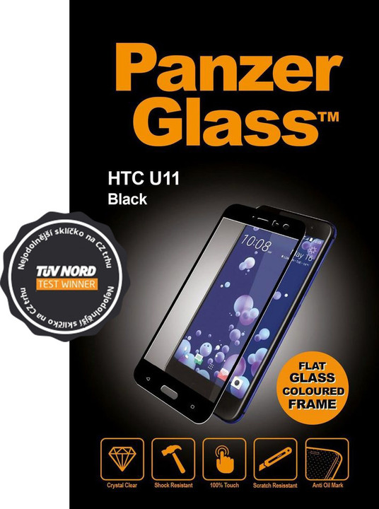 PanzerGlass Edge-to-Edge pro HTC U11, černé_23560865