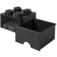 Úložný box LEGO, s šuplíkem, malý (4), černá