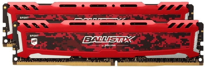 Crucial Ballistix Sport LT Red 64GB (4x16GB) DDR4 2666_2075900317