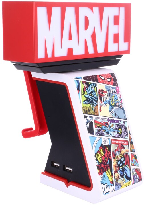 Ikon Marvel Logo nabíjecí stojánek, LED, 1x USB_1795432372