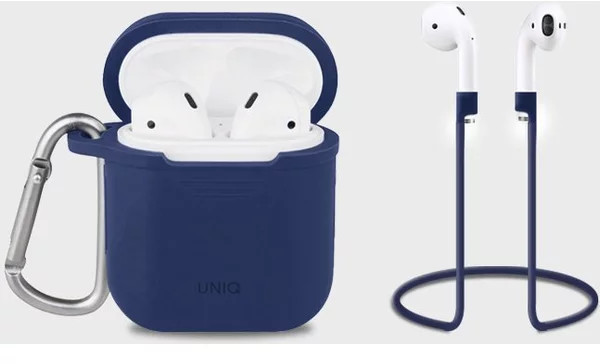 UNIQ Vencer Airpod Hang case with sports ear loop, marine blue_1811794851