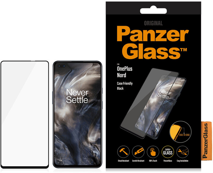 PanzerGlass ochranné sklo Edge-to-Edge pro OnePlus Nord, černá_613919864