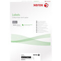 Xerox bílé samolepicí štítky pro černobílý tisk - ostré rohy, A4, 100ks, 8UP 105x71