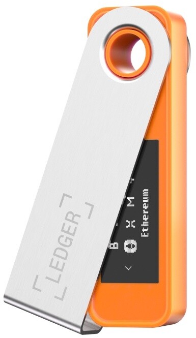 Ledger Nano S Plus BTC Orange, hardwarová peněženka na kryptoměny_1857202197