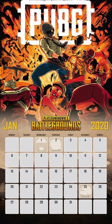 Kalendář Playerunknown&#39;s Battleground 2020_1349570340