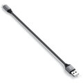 Satechi kabel USB-A - lightning, opletený, 25cm, šedá_1297112612