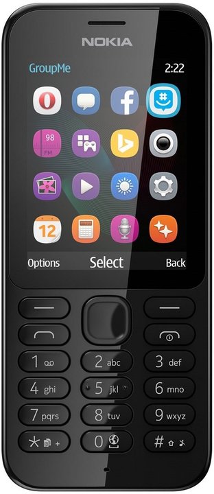 Nokia 222 Dual SIM, černá_1162855274