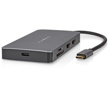 Nedis Multiportový adaptér USB-C, 2xUSB-A, USB-C, 2xHDMI, RJ45, SD &amp; MicroSD_653404410