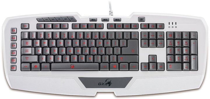 Genius GX Gaming White Edition, set klávesnice a myš_1146888629