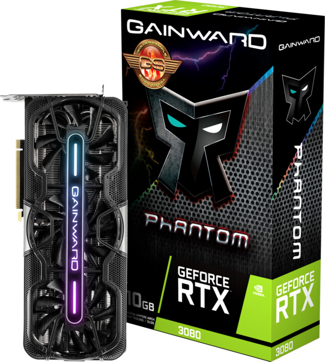 Gainward GeForce RTX 3080 Phantom GS, LHR, 10GB GDDR6X_1238008140