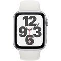 Apple Watch SE Cellular, 44mm, Silver Aluminium, White Sport Band - Regular_734627396
