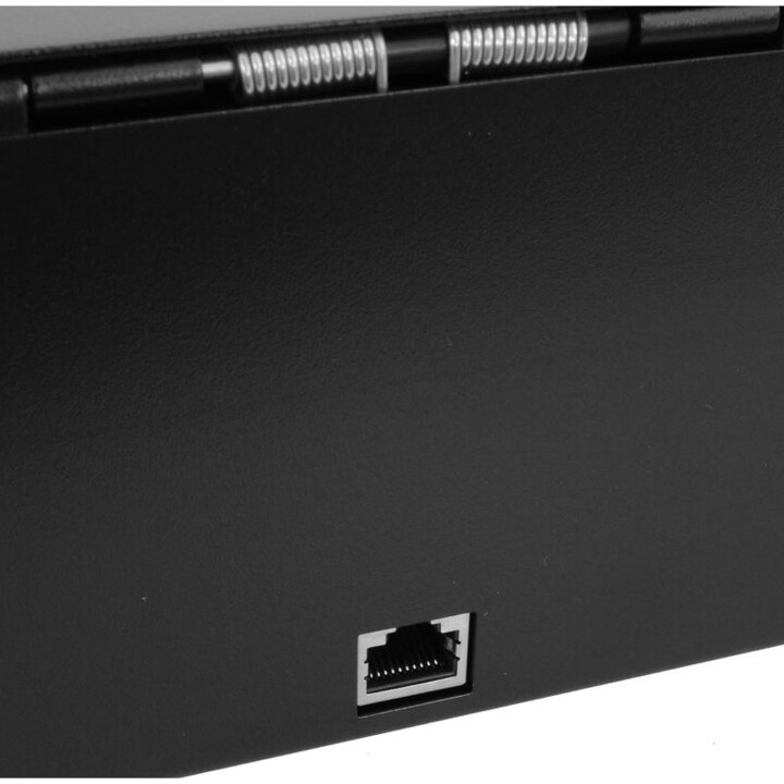 Virtuos pokladní zásuvka FT-460C - s kabelem, se zamykatelným krytem pořadače, 9-24V, černá_1924343740