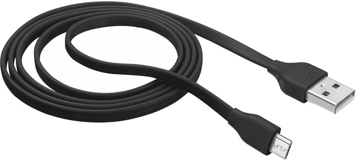 Trust Flat Micro-USB kabel 1m, černá_33630543