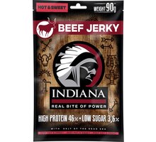 INDIANA sušené maso - Jerky, hovězí, Hot &amp; Sweet, 90g_542170277