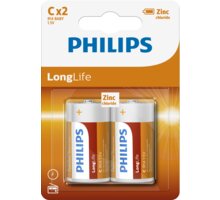 Philips baterie C LongLife zinkouhlíková - 2ks, blister_742880540