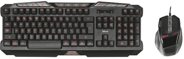 Trust GXT 282 Keyboard &amp; Mouse Gaming Combo Box, UK_1354484128