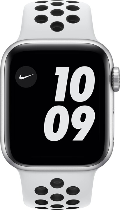 Apple Watch Nike SE, 40mm, Silver, Pure Platinum/Black Nike Sport Band_758747440