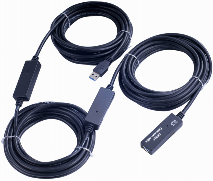 PremiumCord USB 3.0, A/M-A/F, 15m repeater a prodlužovací kabel_689827692