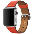 MAX kožený řemínek MAS48 pro Apple Watch, 42/44mm, červená_89218374