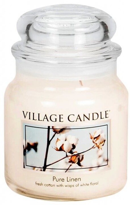 Svíčka vonná Village Candle, čisté prádlo, střední, 390 g_1760438396