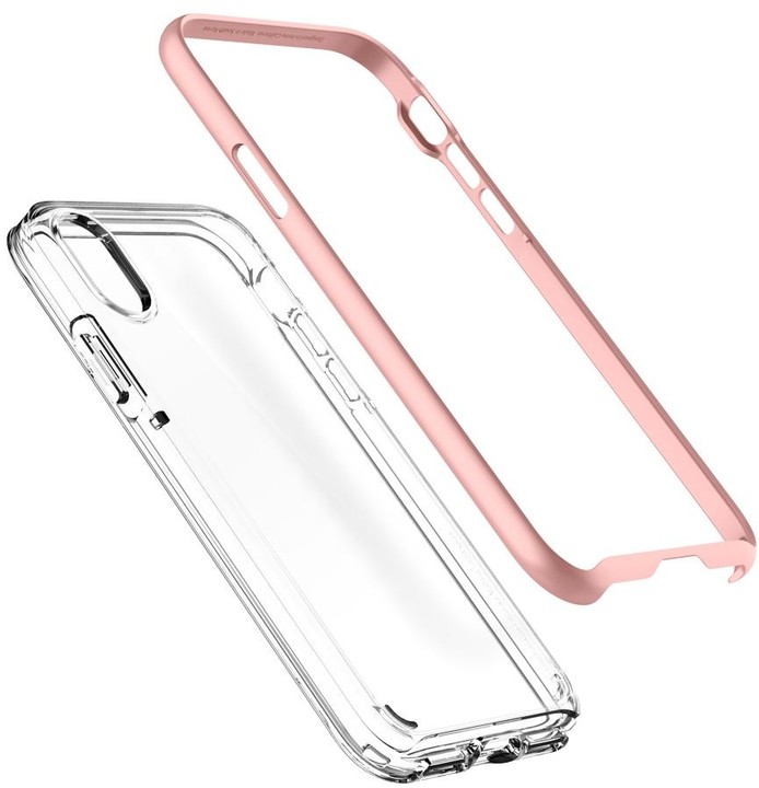 Spigen Neo Hybrid Crystal pro iPhone X, rose gold_1143274098