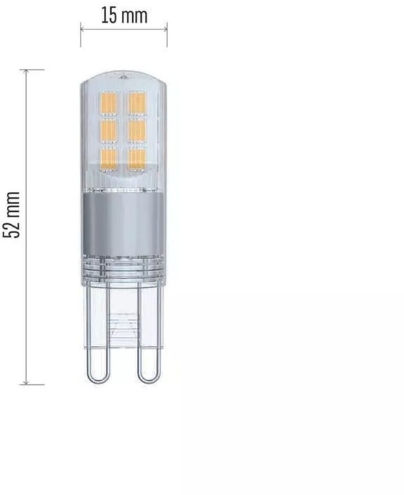Emos LED žárovka Classic JC 2,6W, G9, neutrální bílá_193838820