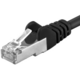 Premiumcord Patch kabel CAT6a S-FTP, RJ45-RJ45, AWG 26/7, 1m, černá_908005965
