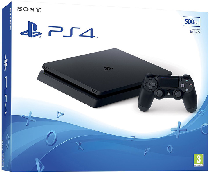 PlayStation 4 Slim, 500GB, černá_1789077509