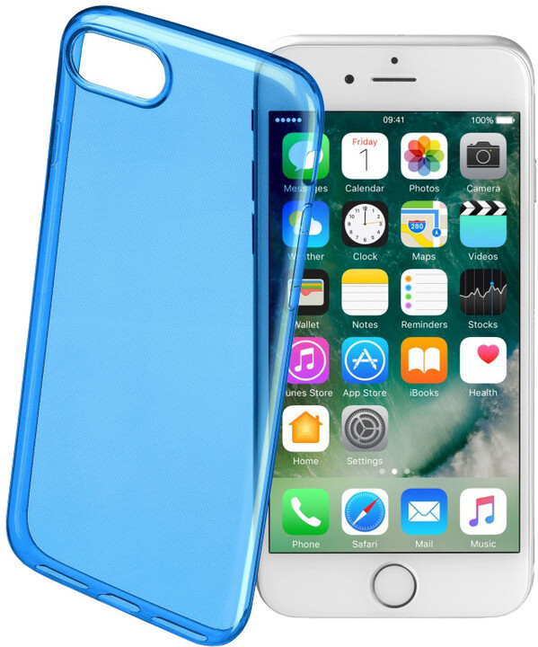 CellularLine COLOR barevné gelové pouzdro pro Apple iPhone 7, modré_771758803