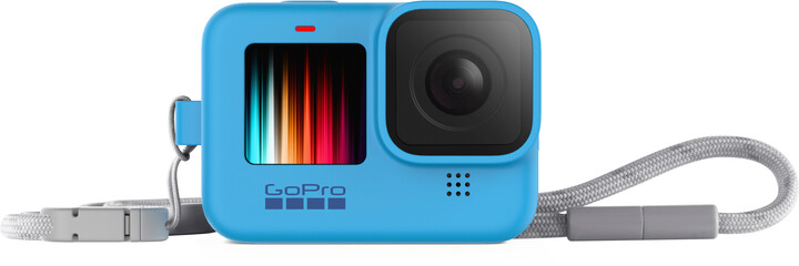 GoPro silikonové pouzdro Sleeve pro HERO10 Black, HERO9 Black, modrá_1250902493